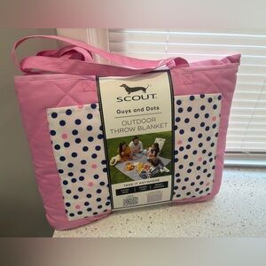 Scout Guys and Dots Outdoor Blanket